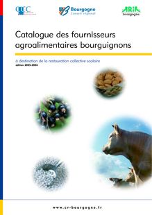 catalogue fournisseurs agroalimentaires (en ligne).qxp - Bourgogne Iaa