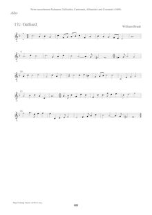 Partition Alto en G2 clef, Newe ausserlesene Paduanen, Galliarden, Cantzonen, Allmand und Couranten