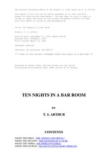 Ten Nights in a Bar Room