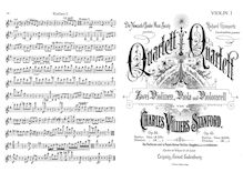 Partition parties complètes, corde quatuor No.1, Op.44, G major