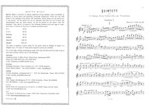 Partition complète et parties, Piano quintette, Op.22
