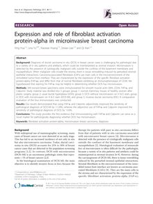 Expression and role of fibroblast activation protein-alpha in microinvasive breast carcinoma