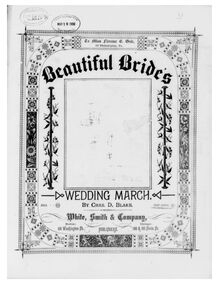 Partition complète (Piano 4 mains), Beautiful Brides  March