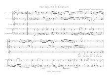 Partition , partition complète, Mein Jesu, dem die Seraphinen, Bach, Johann Sebastian