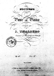 Partition complète, Nocturne, Op.28, Nocturne (E major), Thalberg, Sigismond