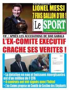 Le Sport n°4716 - du mardi 30 novembre 2021