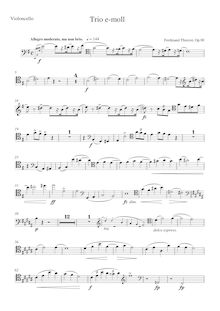 Partition de violoncelle, Piano Trio No.5, 5. Klaviertrio e-moll