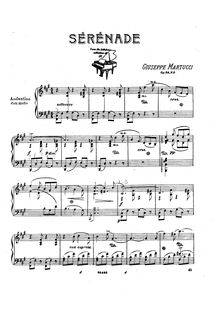 Partition No.5 Serenade, Sei Pezzi, Op.38, Martucci, Giuseppe