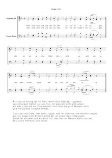 Partition Ps.124: Wär Gott nicht mit uns diese Zeit, SWV 229, Becker Psalter, Op.5
