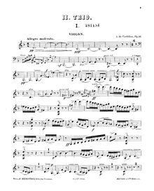 Partition de violon, Piano Trio No.2, Op.17, Deuxième trio pour piano, violon et violoncelle, Op.17