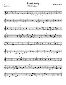 Partition viole de gambe aigue 1, Cantiones Sacrae I, Liber primus sacrarum cantionum