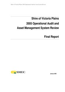 Victoria Plains Audit Reports