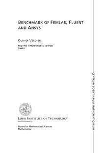 Benchmark of Femlab, Fluent and Ansys