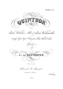 Partition violon 1, violon Sonata No.9, Op.47, Kreutzer Sonata, A Major