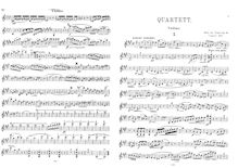 Partition complète et parties, Piano quatuor, A major