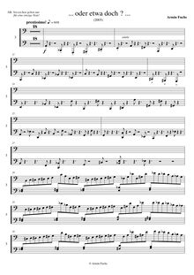 Partition musicien 3, ... oder etwa doch ..., Capriccio for piano 6 hands