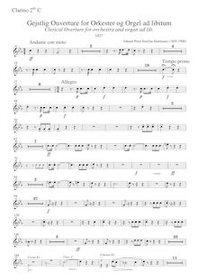 Partition trompette 2 (C), Gejstlig Ouverture pour Orkester og Orgel ad libitum