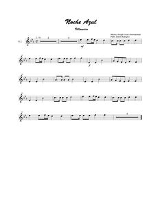 Partition violons II, Noche azul, Noche azul, E♭ major, Rodríguez, Pablo Andrés