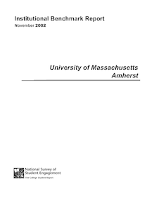 UMASS Amherst 2002 Benchmark Report New