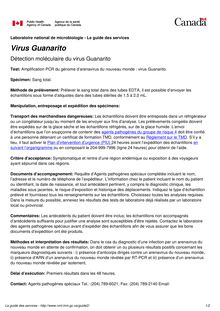 Guanarito : comment détecter le virus mortel dans le sang
