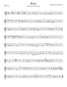 Partition ténor viole de gambe 3, octave aigu clef, Motets, Ferrabosco Sr., Alfonso