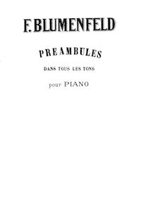 Partition complète of all mouvements, 24 préludes pour piano, Op. 17