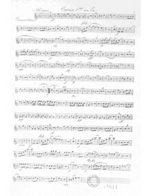 Partition cor 1, Concertino, E♭ major, Krommer, Franz