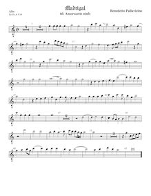 Partition ténor viole de gambe 1, octave aigu clef, Il quinto libro de madrigali a cinque voci. par Benedetto Pallavicino