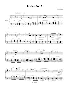 Partition complète, Prelude No.2 pour Piano, Hedien, Mark