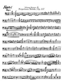 Partition basson 1, 2, Perpetuum Mobile, Op.257, Perpetuum mobile, Ein Musikalischer Scherz