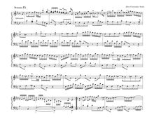 Partition Allemande, Sonata en C Minor, Smith, John Christopher