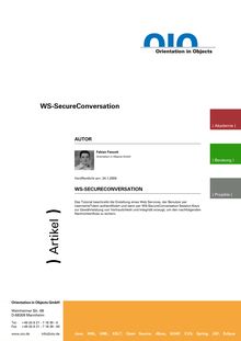 Tutorial - Web Service Security mit WS-SecureConversation