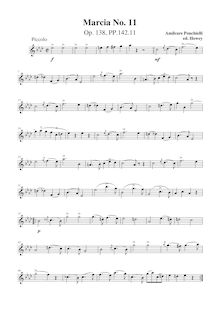 Partition parties complètes, Marcia No.11, Op.138, Ponchielli, Amilcare