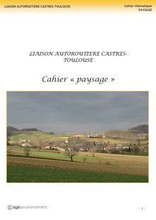 Cahier « paysage »