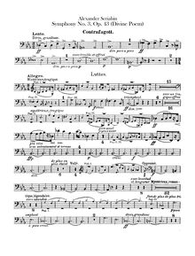 Partition contrebasson, Symphony No.3, Le Divin Poème (The Divine Poem)