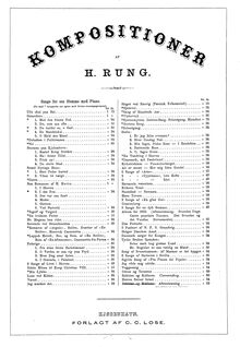 Partition , Aftenstemning, Album pour 1863, 1. E♭ major, Rung, Henrik