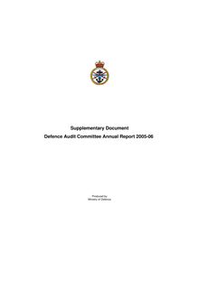 Defence Audit Committee Annual Report 2005-06