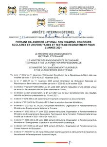 Arrete_Interministeriel_portant_Calendrier_National_des_Examens