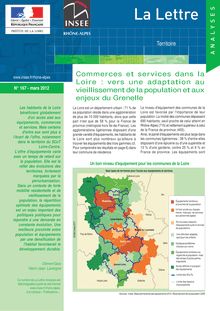 Commerces et services dans la Loire : vers une adaptation au vieillissement de la population et aux enjeux du Grenelle 
