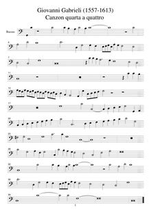 Partition Basso (B), Canzoni per sonare con ogni sorte di stromenti