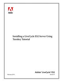 Installinga LiveCycle ES2 Server Tutorial