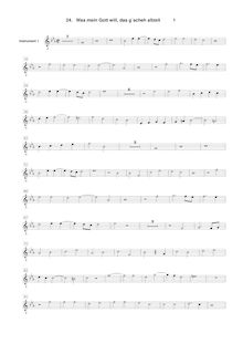 Partition Instrument 1 , partie [G2 clef], Geistliche Chor-Music, Op.11
