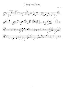 Partition parties complètes, Symphony No.7 en D major, D major, Mozart, Wolfgang Amadeus