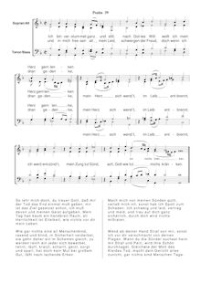 Partition Ps.39: en meinem Herzen hab ich mir, SWV 136, Becker Psalter, Op.5