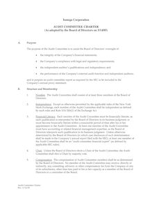 Audit Committee Charter rev1 03 14 05