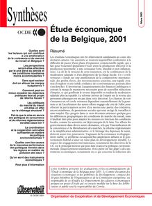 Étude économique de la Belgique, 2001