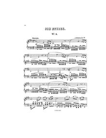 Partition , Etude en C♯ minor, 6 Etudes, Rubinstein, Anton