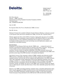 IASCF XBRL Due Process comment letter Deloittex