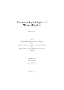 Phenomenological aspects of mirage mediation [Elektronische Ressource] / vorgelegt von Valéri Löwen