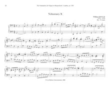 Partition Voluntary X en G major, Ten Bénévoles pour pour orgue ou clavecin